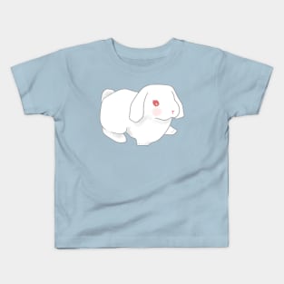 red eye white Holland lop Rabbit Standing | Bunniesmee Kids T-Shirt